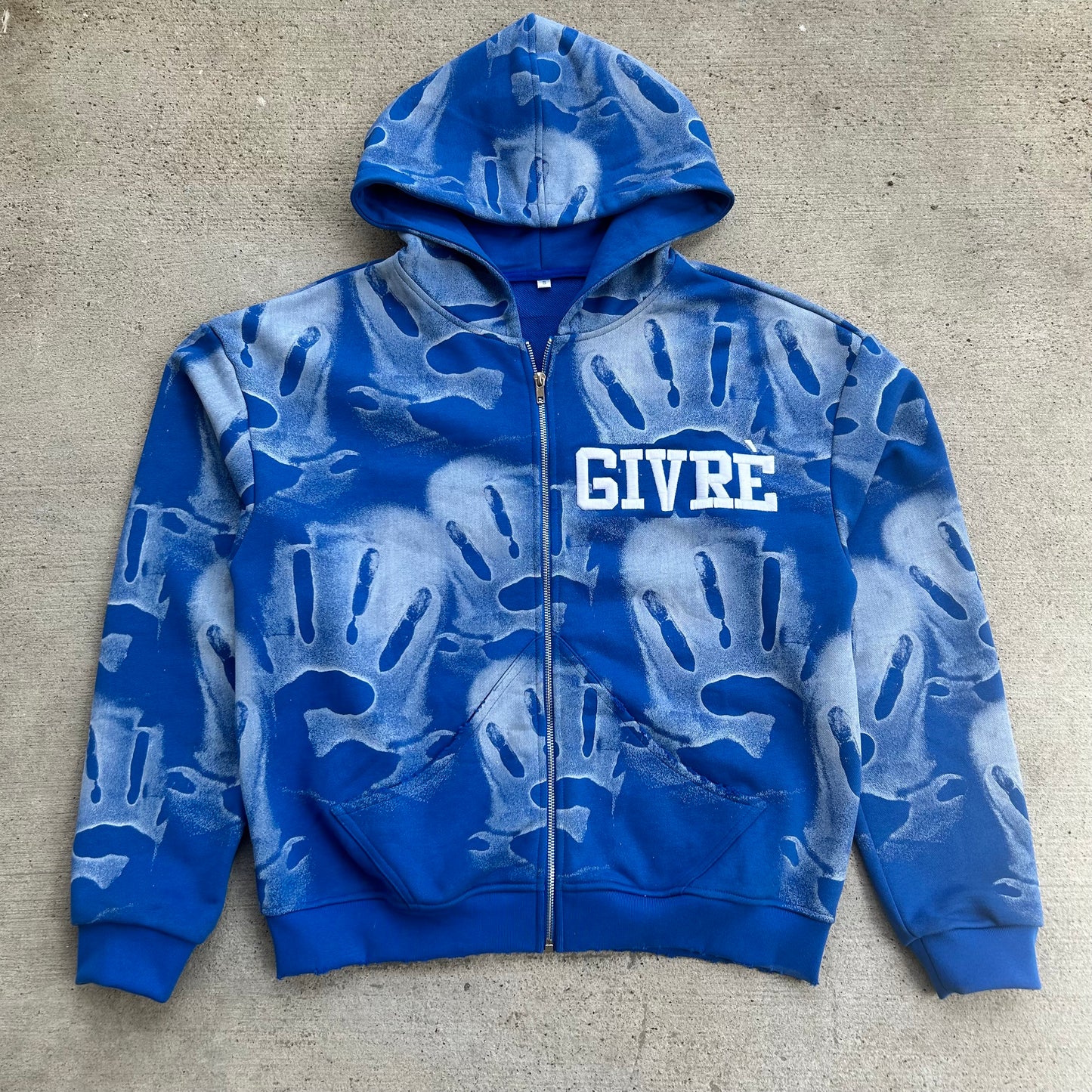 Ghost Print Zip-Up