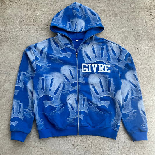 Ghost Print Zip-Up
